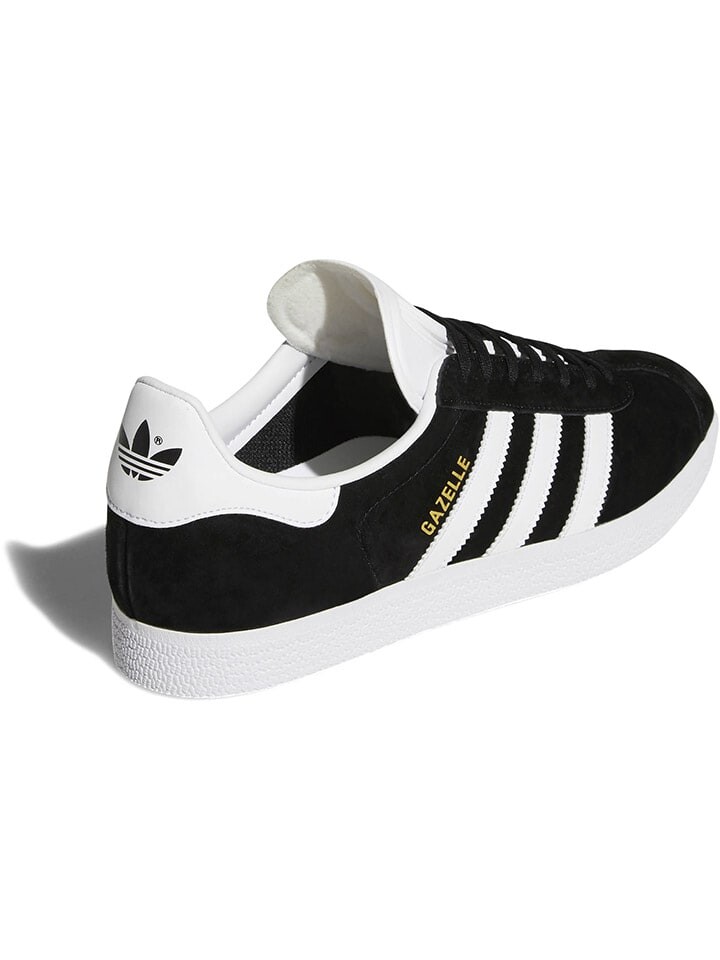 Кроссовки на шнуровке adidas Leder-Sneakers Gazelle, черный/белый — фото 4