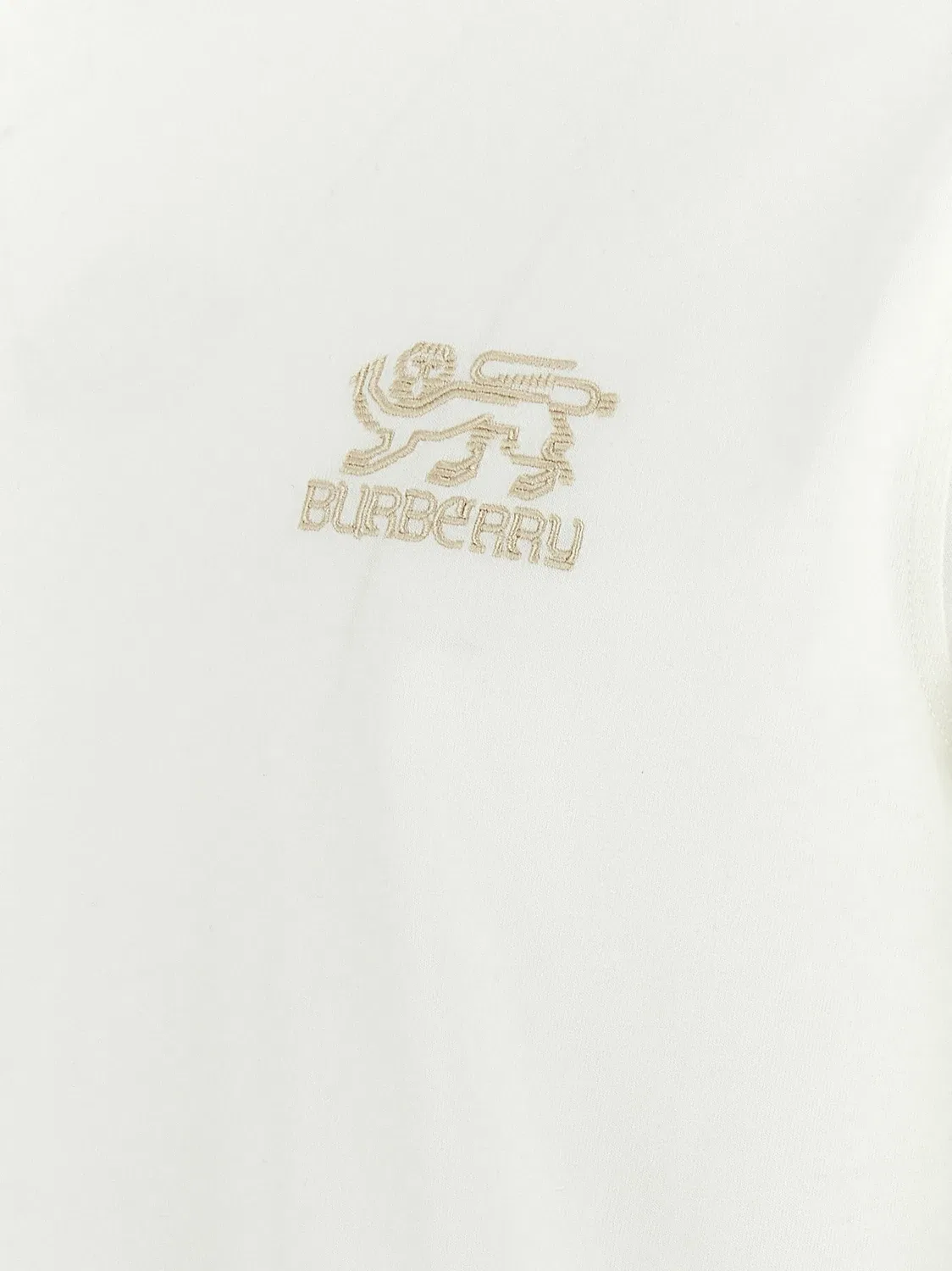 Футболка BURBERRY 'SP25', хлопок, белый — фото 4