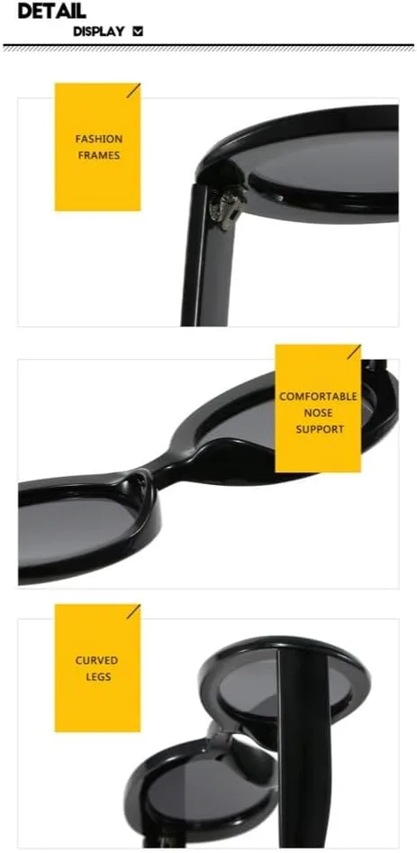 

Женские солнцезащитные очки в овальной оправе, стильные ретро-очки для активного отдыха, солнцезащитные очки с защитой от УФ-излучения UV400 UJNHGQ, Floral Tea