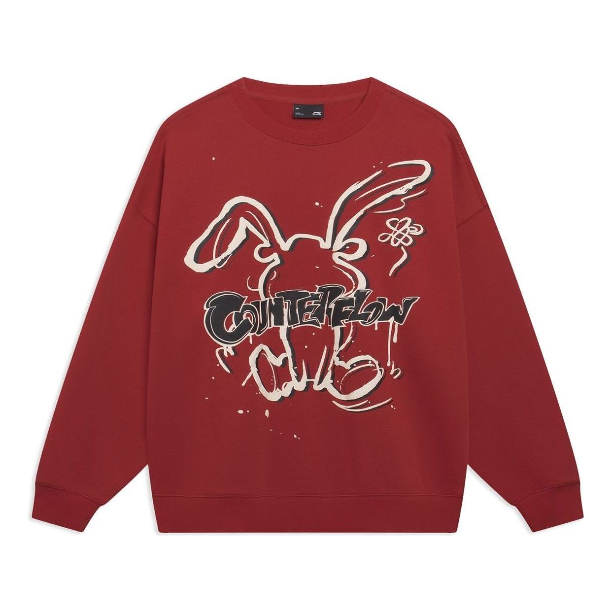 

Спортивная толстовка Li-Ning Counterflow Cartoon Rabbit Graphic Sweatshirt 'Red' AWDT527-4, красный