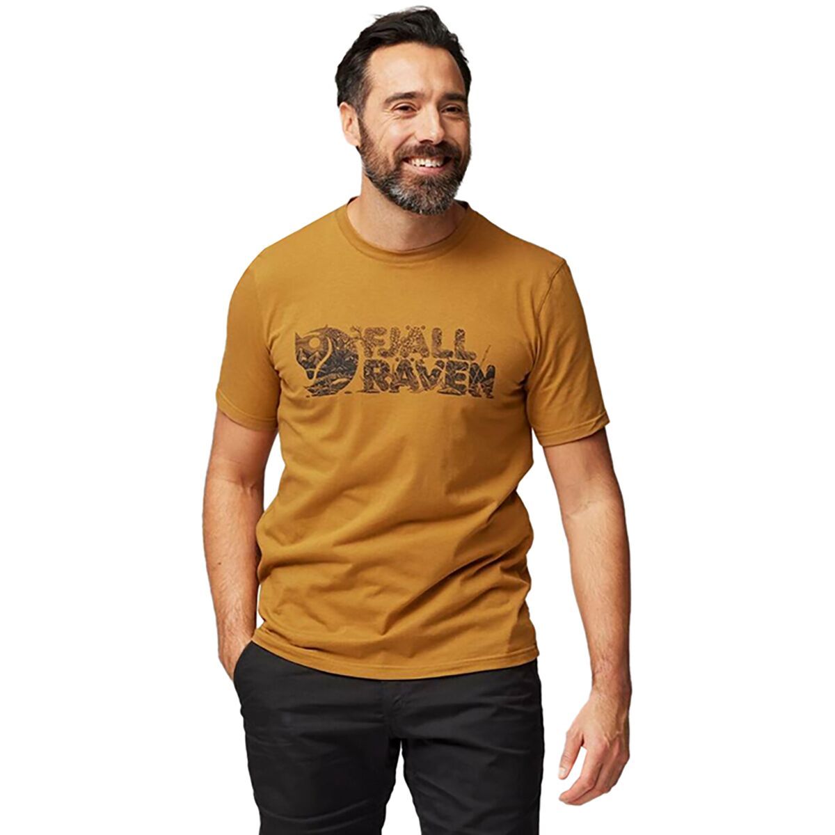 

Футболка с логотипом Lush Fjallraven, цвет acorn