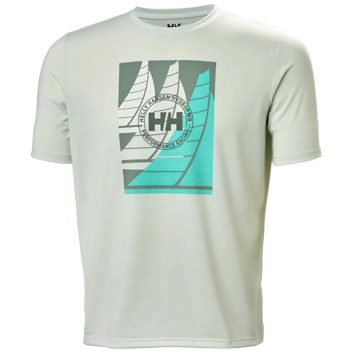 

Мужская футболка HP Race Graphic Helly Hansen, мятный зеленый