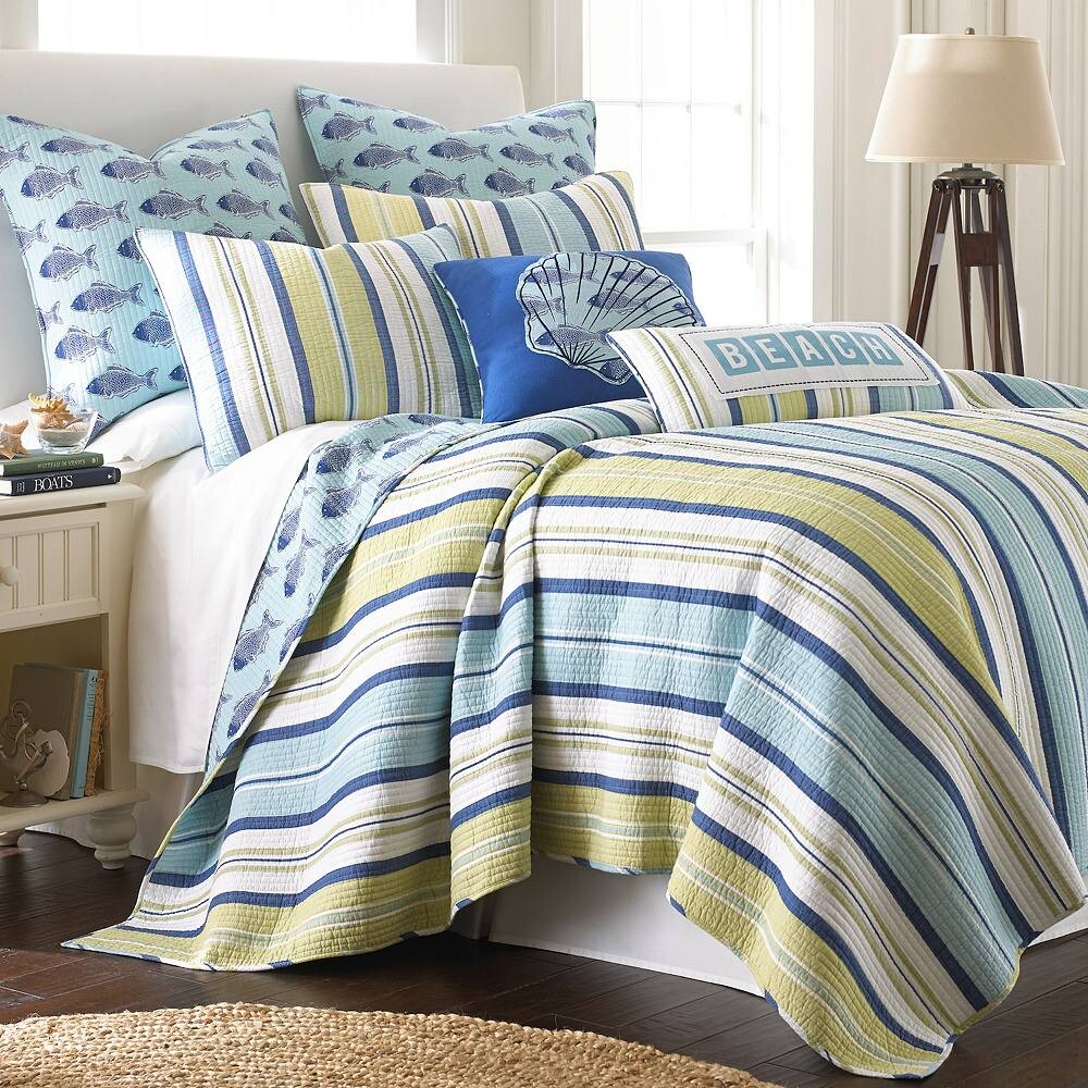 

Комплект одеял Levtex Home Bayport, синий