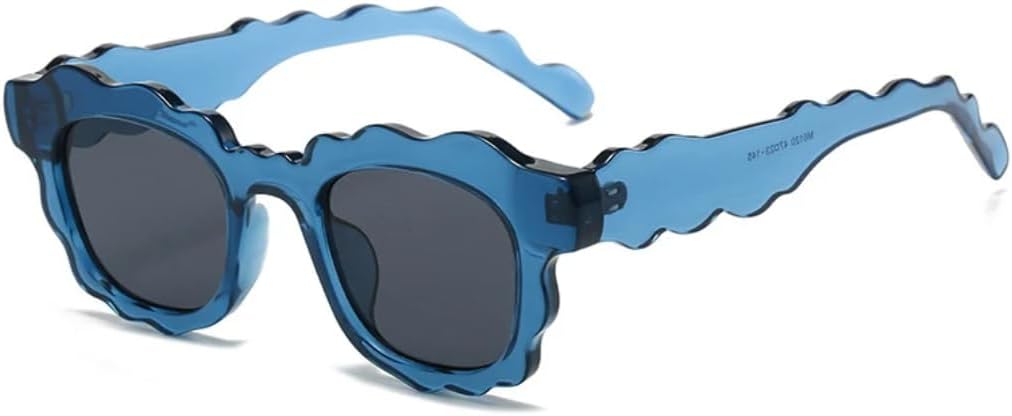 

Модные солнцезащитные очки неправильной формы из желеобразного материала для женщин, прозрачные градиентные, с защитой от УФ-излучения UV400, для мужчин. Трендовые и уникальные UUPTTPL, Blue Grey