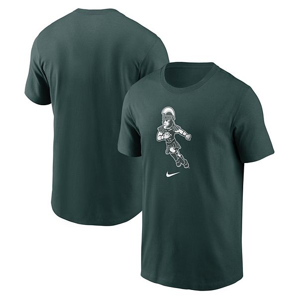 

Мужская зеленая футболка michigan state spartans football sparty sport Nike