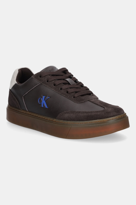 

Кожаные кроссовки CLASSIC CUPSOLE LACEUP WT MIX Calvin Klein, коричневый