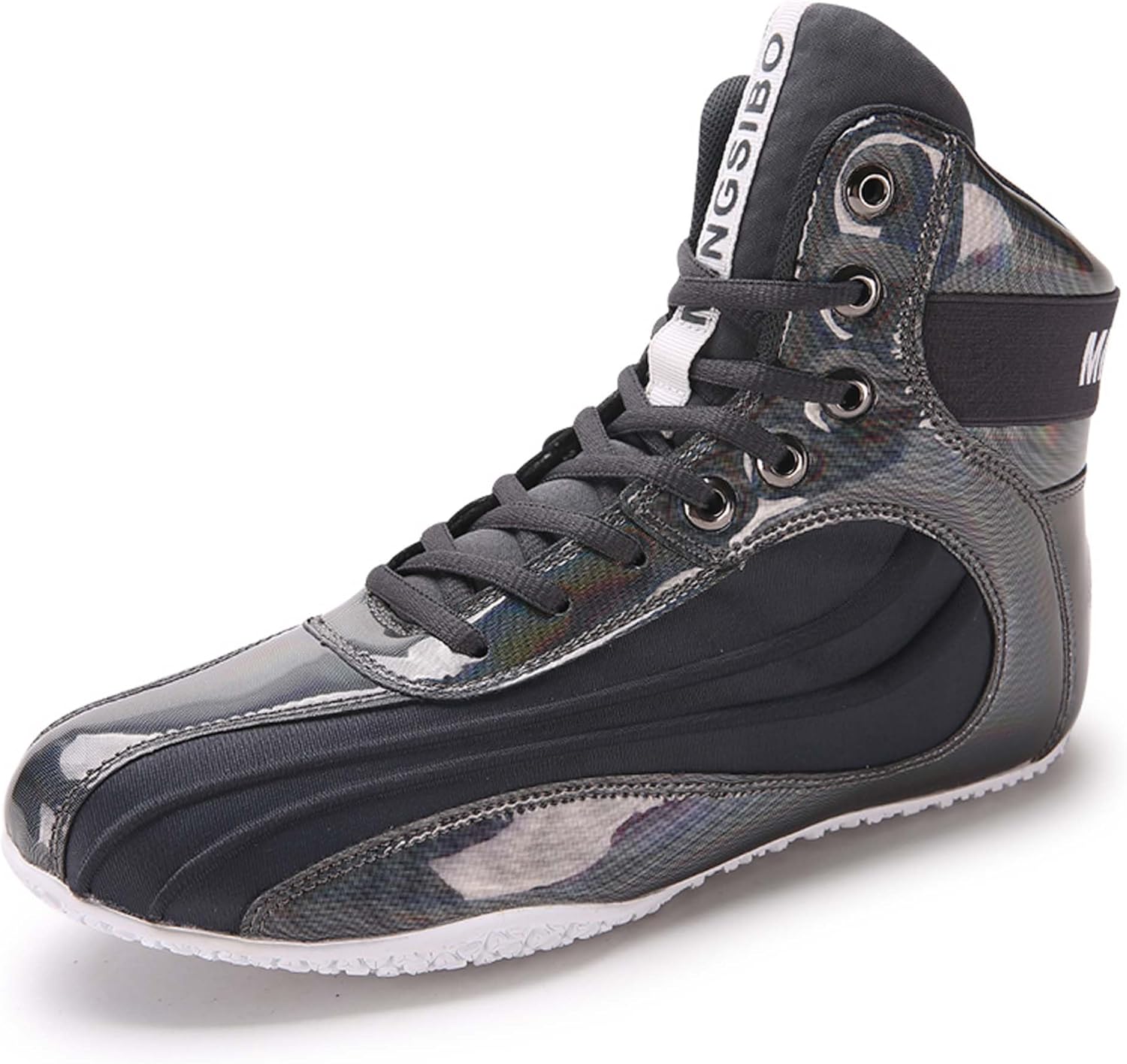 

Мужские профессиональные боксерские кроссовки противоскользящие легкие борцовские кроссовки женские дышащие боксерские и борцовские ботинки для помещений Duagl, серый