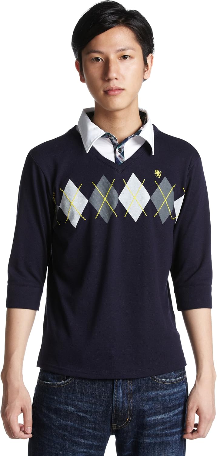 

Поло Argyle 7 Minutes Polo 1750054 Pincponc, темно-синий