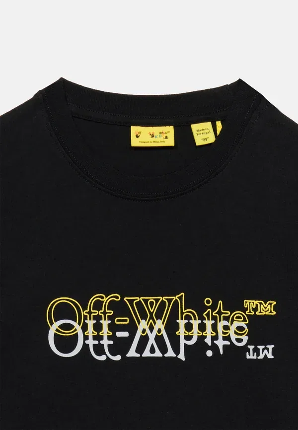 Топ Big bookish double tee long sleeved Off-White, черный — фото 4