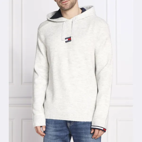 

Толстовка свободного кроя со значком Tommy Hilfiger, серый