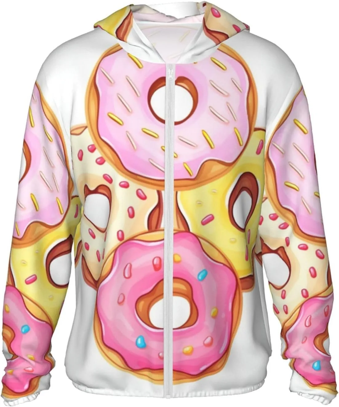 

Мужская футболка с защитой от солнца UPF 50+ Donuts, легкая толстовка с длинным рукавом BWLHJKE