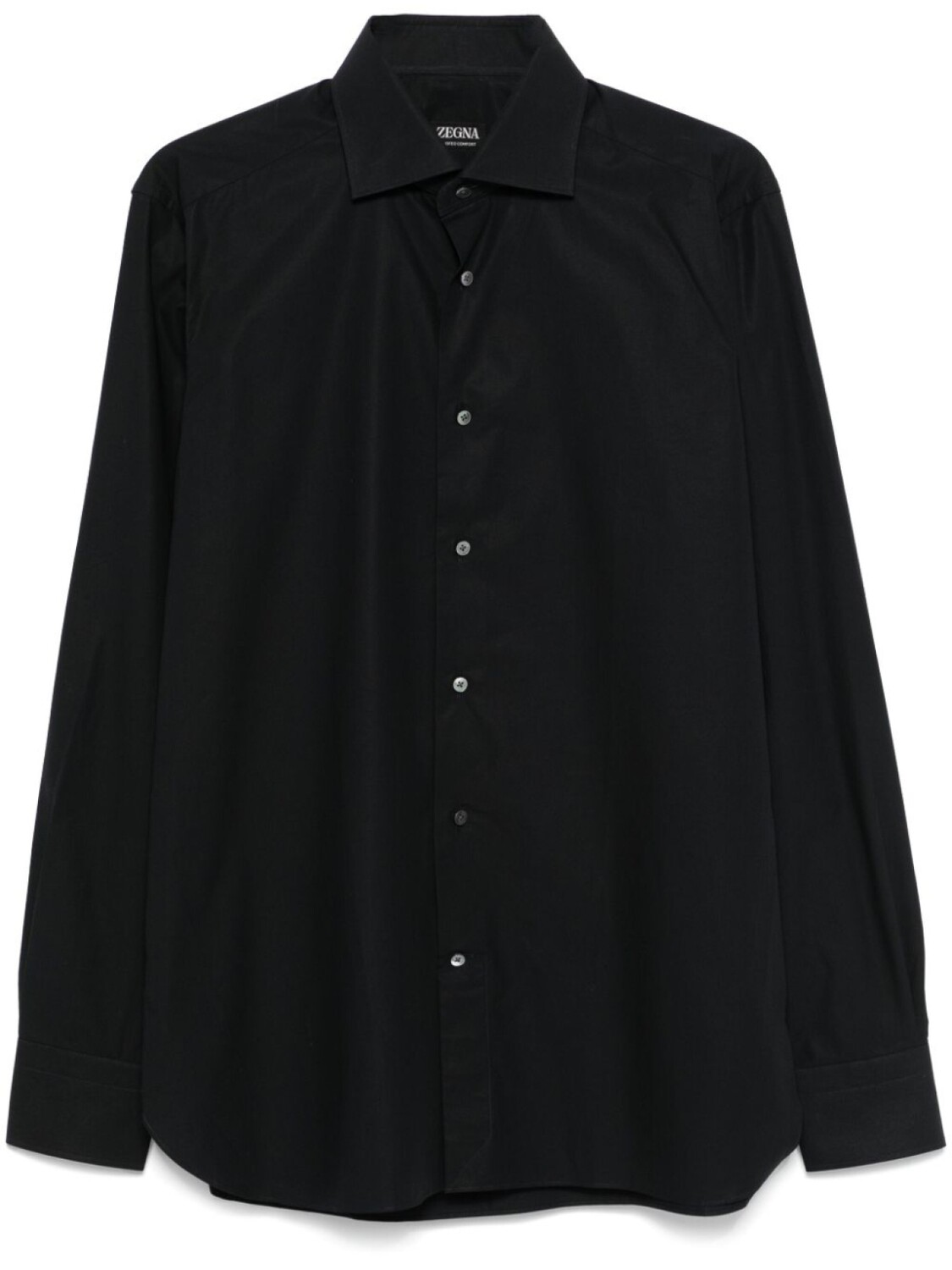 

Zegna поплиновая рубашка, черный