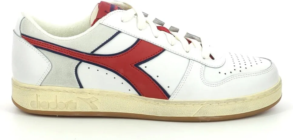 Кроссовки Diadora Snekers Lifestyle Sportswear Magic Basketball Low Icona Unisex, Red White — фото 2
