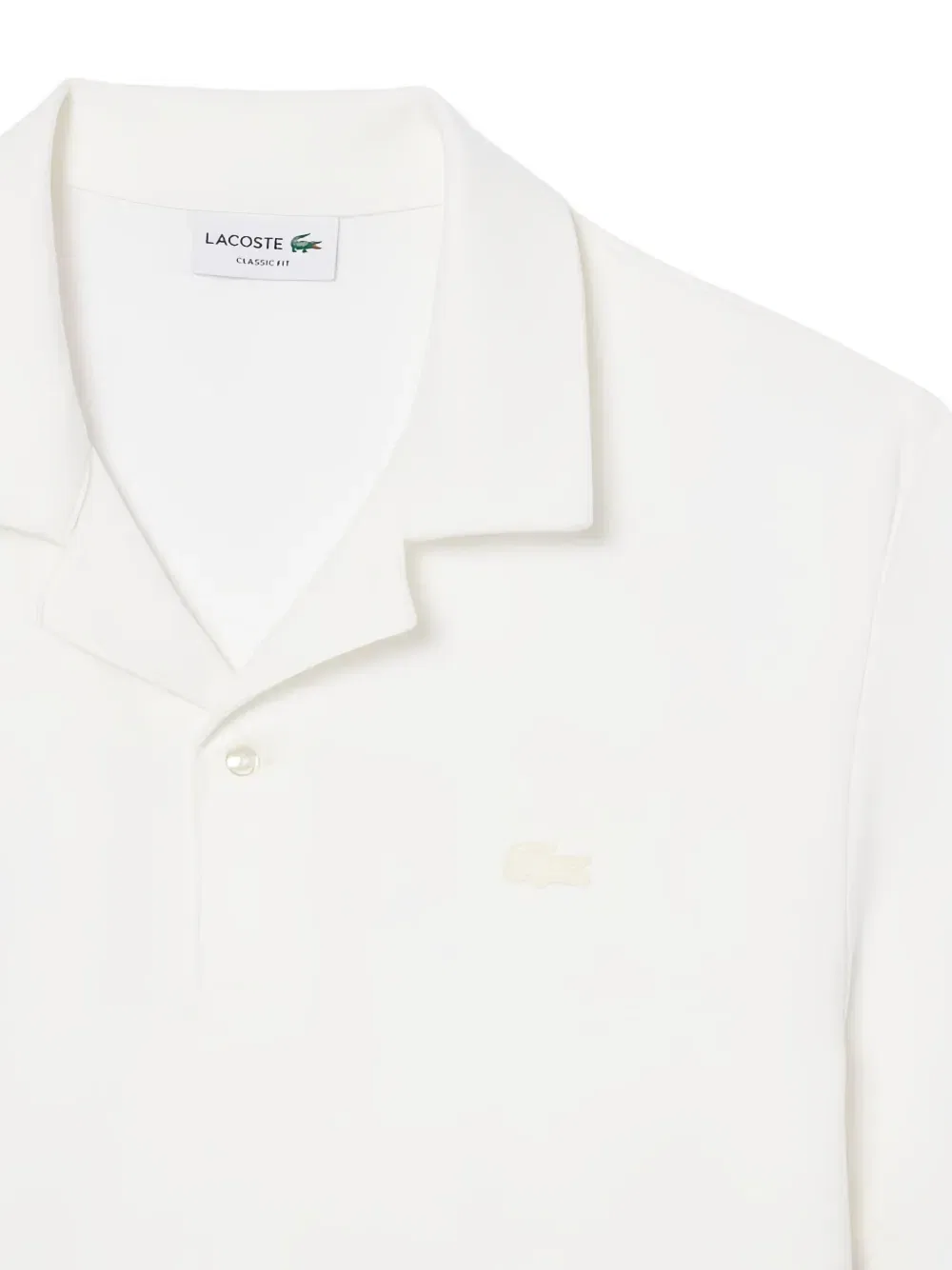 Рубашка-поло с короткими рукавами Lacoste, белый — фото 3