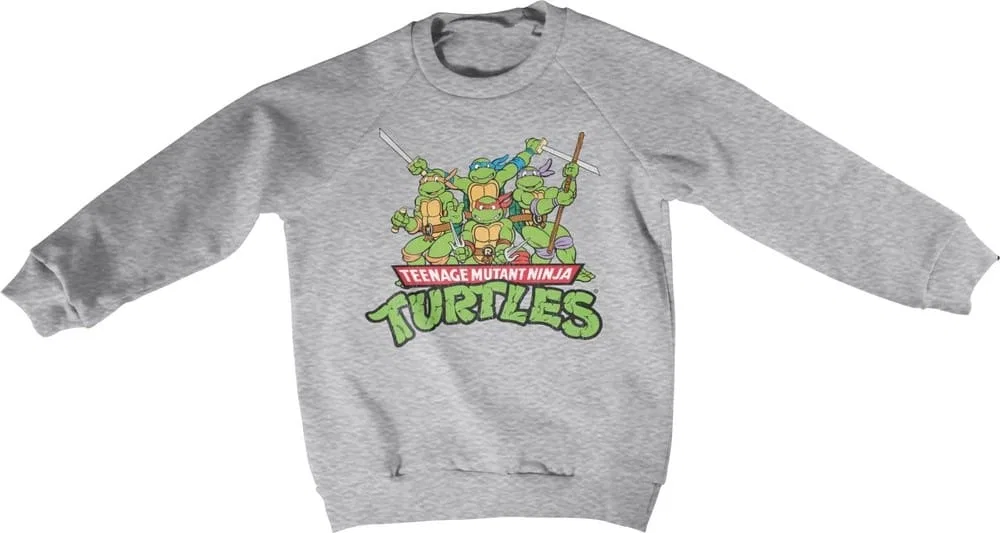 Свитшот детский Teenage Mutant Ninja Turtles, серый
