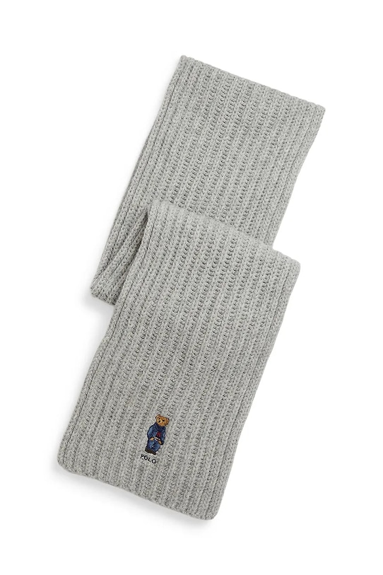 

Шерстяной шарф Polo Ralph Lauren, серый
