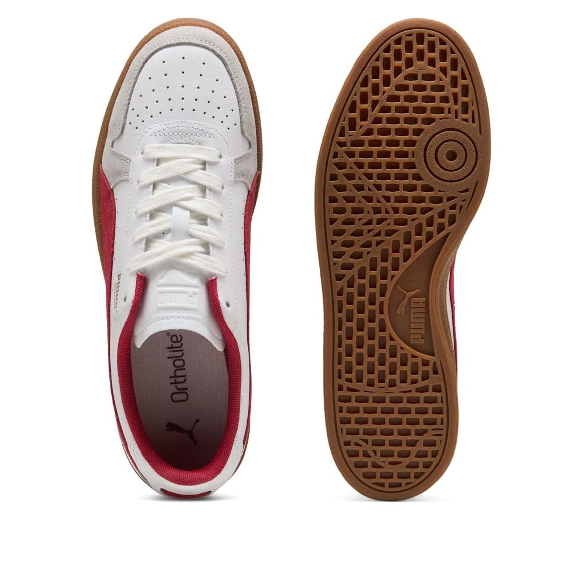 Кроссовки Puma Indoor 'Puma White Dark Crimson' — фото 3