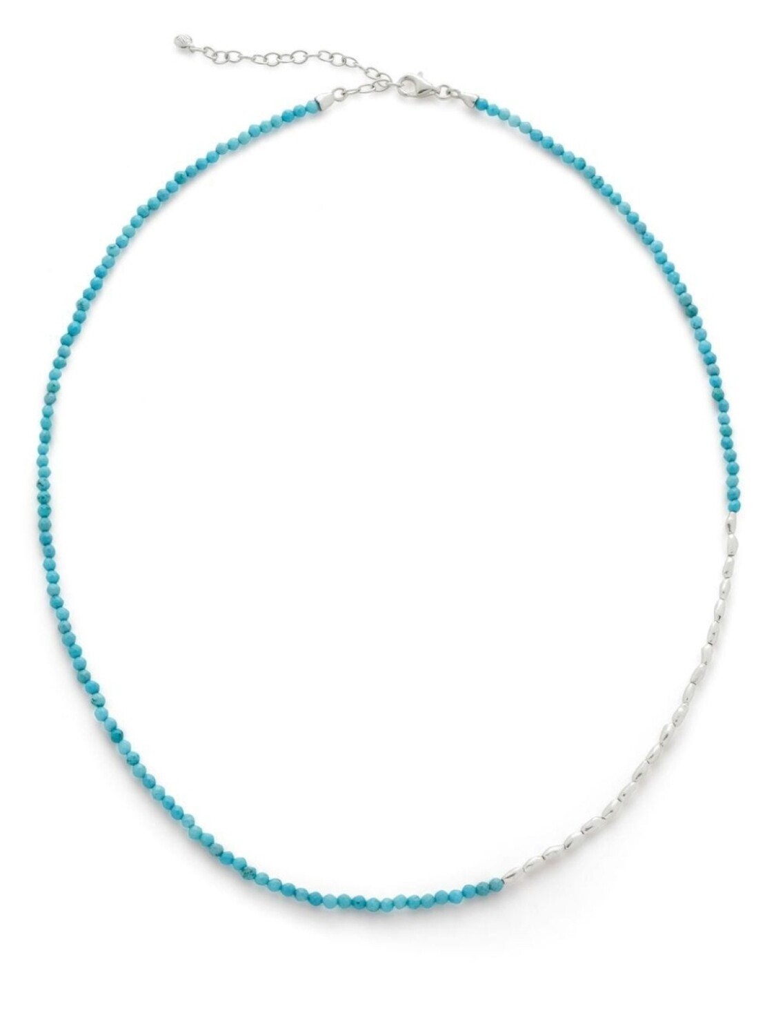 

Колье Nugget Gemstone с бусинами Monica Vinader, серебряный
