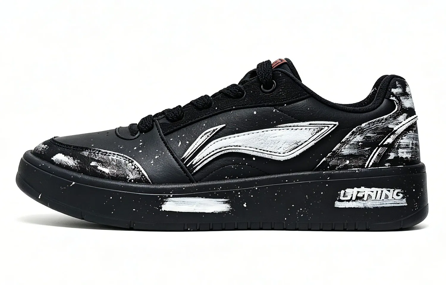 Кроссовки скейтбордические с принтом Li-Ning Sycee V3 черно-белые