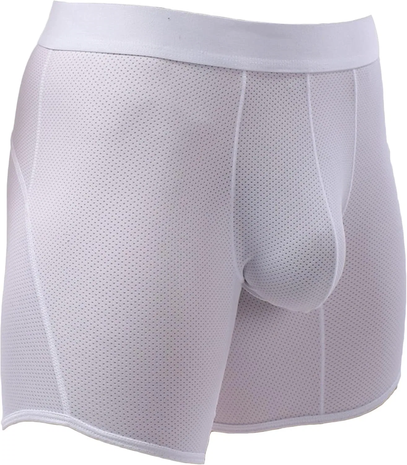 Боксеры из сетки, спортивные, белые