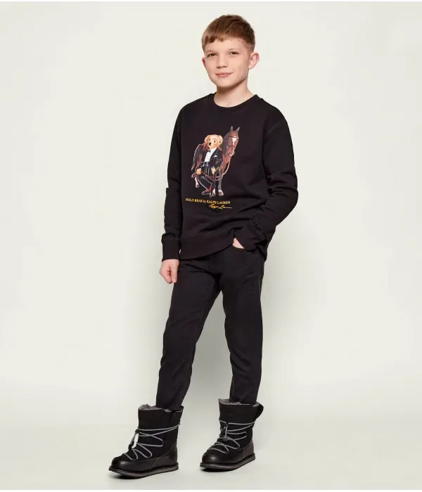 Толстовка TERRY regular fit Polo Ralph Lauren, черный — фото 2