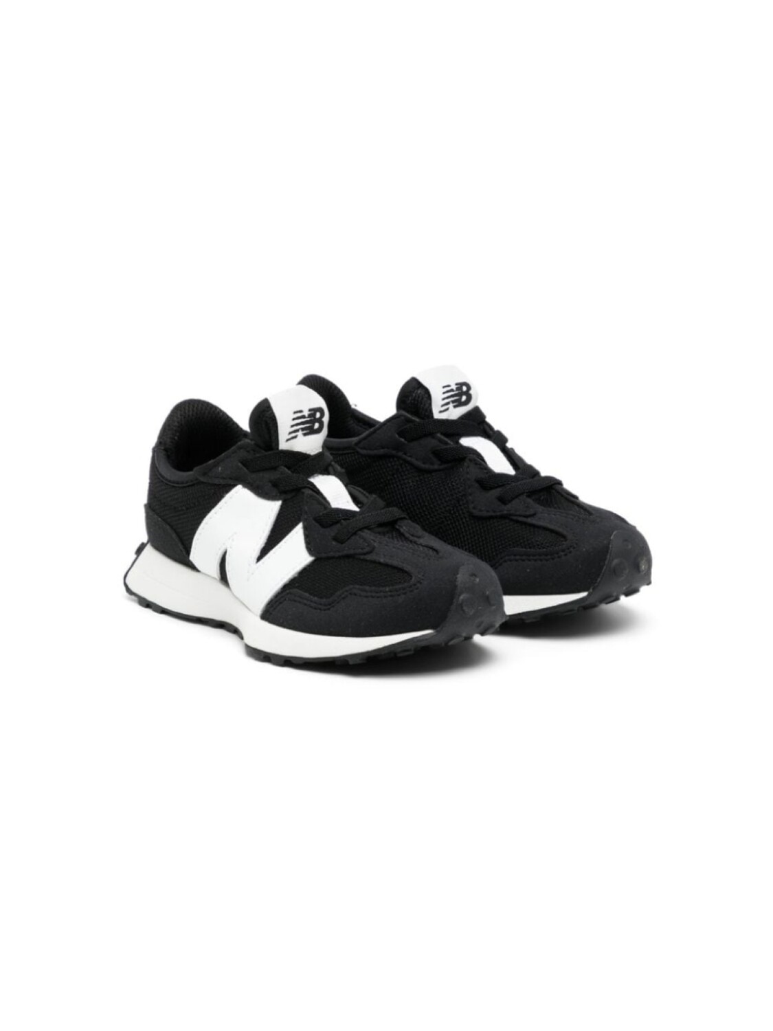 

New Balance Kids кроссовки 327 с нашивкой-логотипом, черный