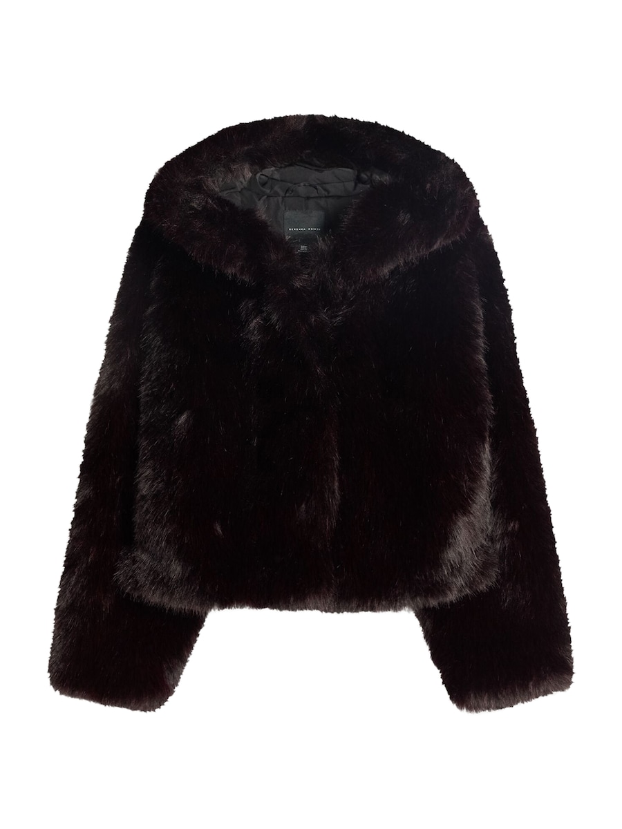 

Куртка межсезонная Bershka, темно-коричневый