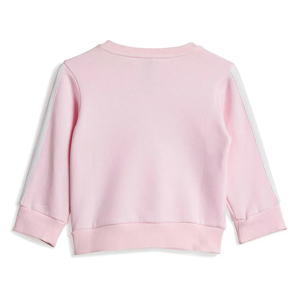 Комплект adidas Seasonal Essentials Tiberio 3 Stripes Fleece Crew, розовый — фото 3