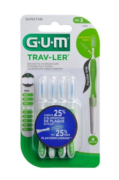 

Межзубные щетки Gum Trav-Ler 1,1mm, 4 op.