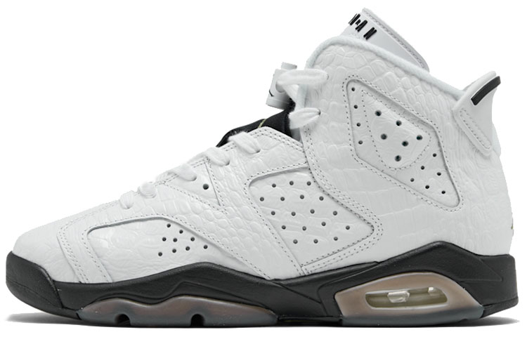 

Кроссовки Jordan Air Jordan 6 Vintage Basketball Female 384665-110, белый/черный