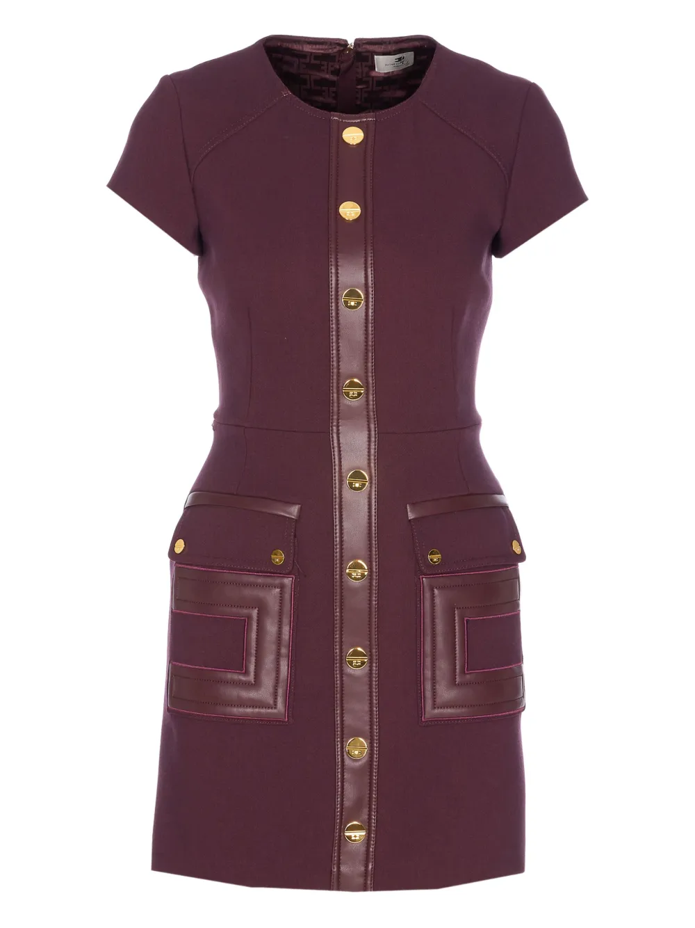 

Мини-платье из двухслойного крепа Elisabetta Franchi, красный