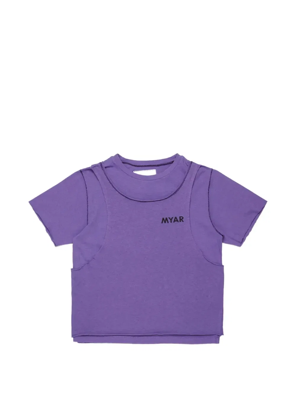 Многослойная футболка с логотипом Myar Kids, фиолетовый