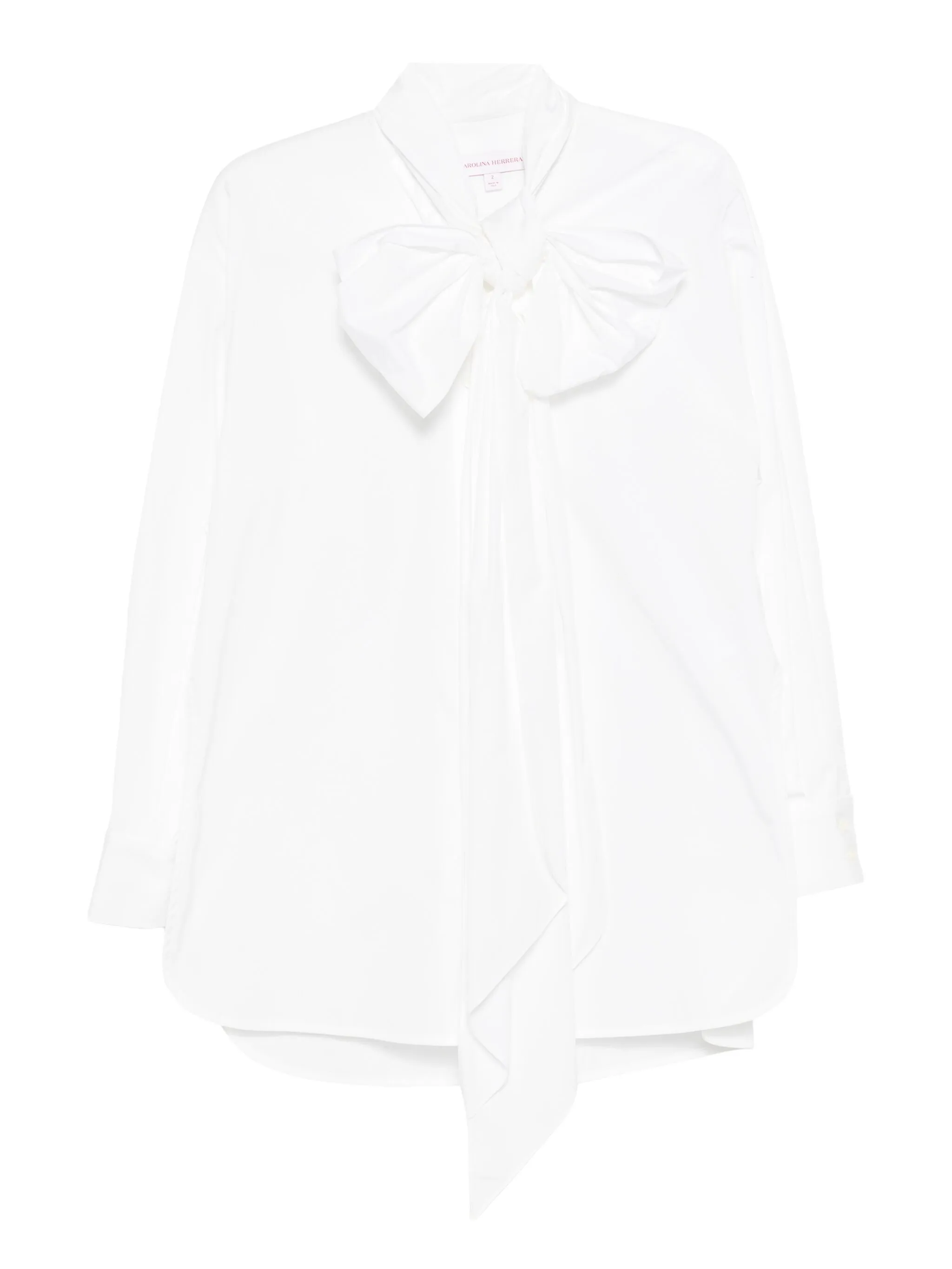 

Блузка с бантом Carolina Herrera, белый