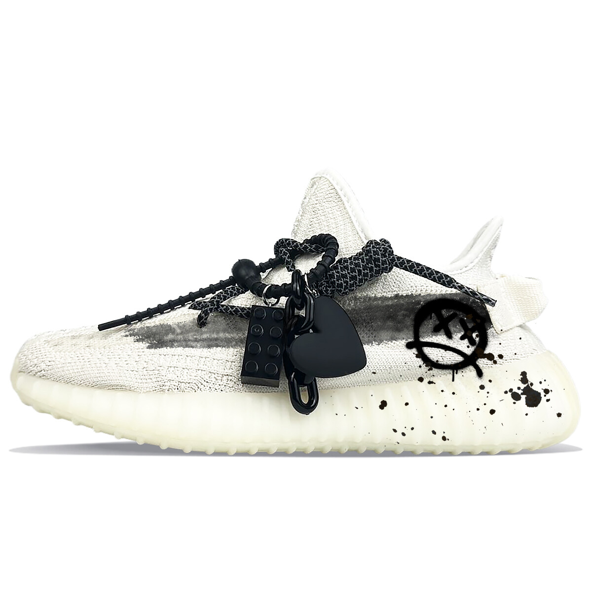 

Кроссовки Yeezy Boost 350 V2 Lifestyle унисекс с низким верхом черного цвета Adidas Originals, Черный, Кроссовки Yeezy Boost 350 V2 Lifestyle унисекс с низким верхом черного цвета Adidas Originals