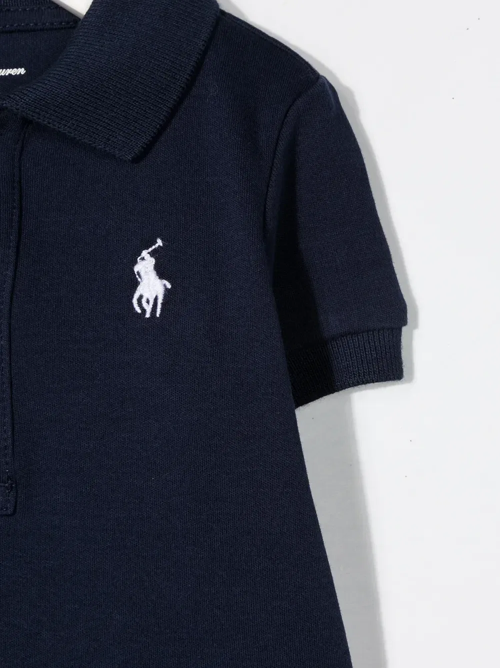 Боди с вышитым логотипом Polo Ralph Lauren Kids, синий — фото 3