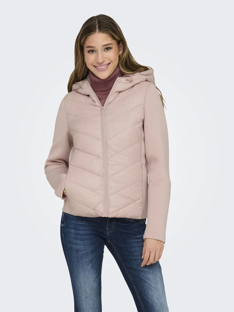 

Only стеганая куртка "ONLSOPHIE MIX FITTED HOOD JACKET CC OTW", с капюшоном, розовый