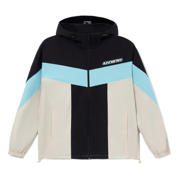 

Куртка с логотипом, цветным блоком, на молнии, с капюшоном Li-Ning, черный