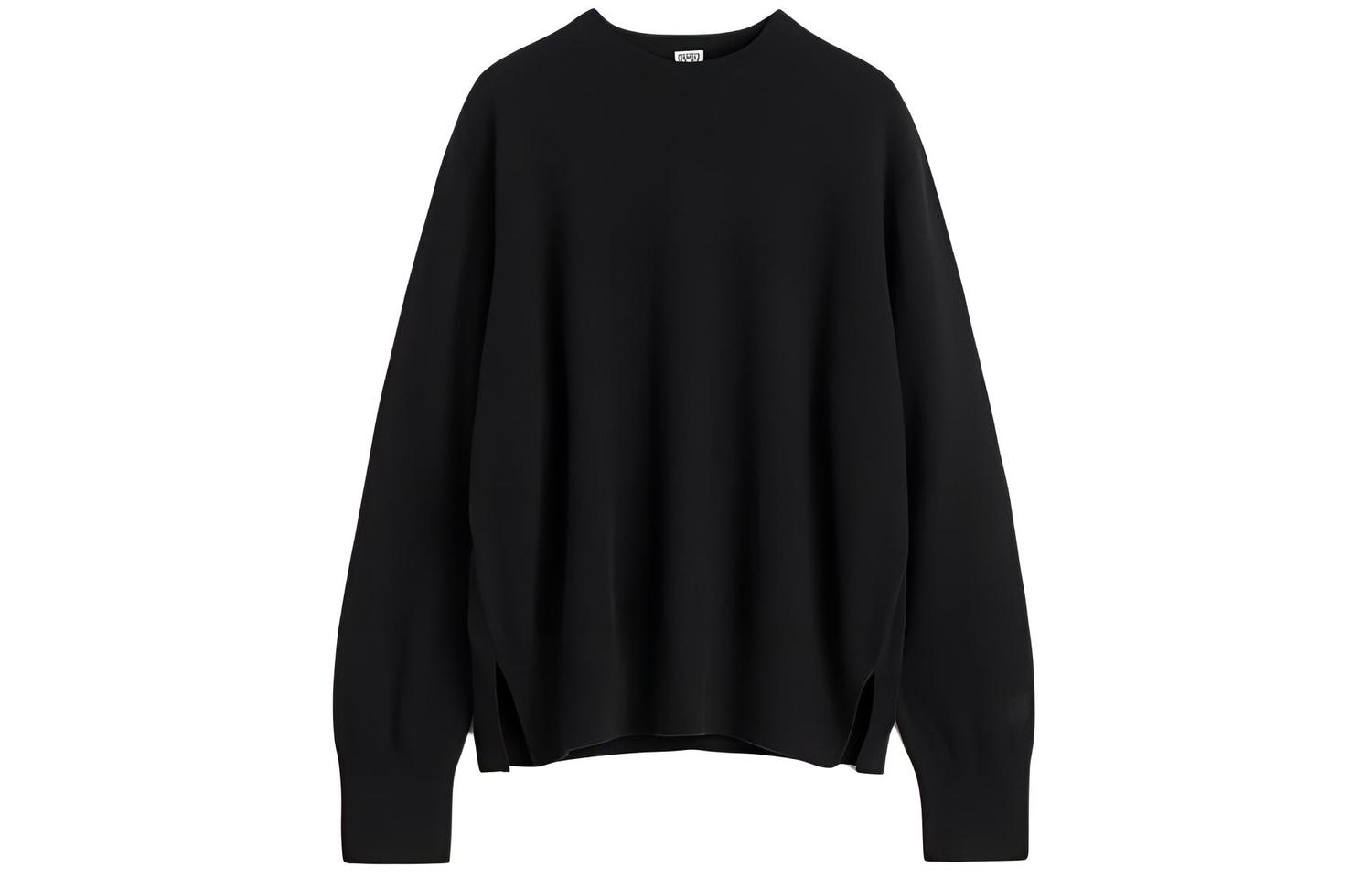 

Толстовка с круглым вырезом из кашемира Toteme, черный