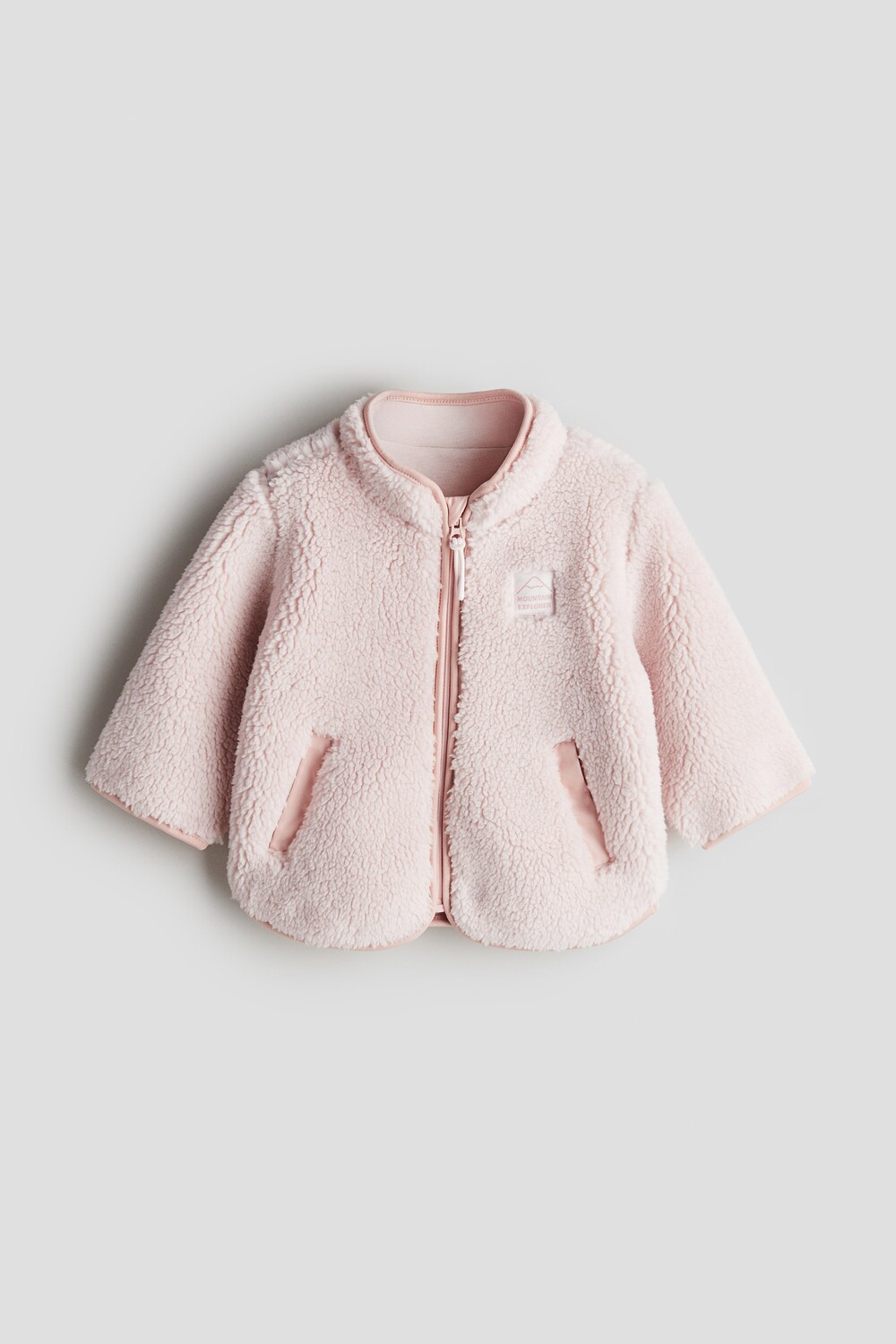 

Куртка из флиса Тедди. H&M, розовый