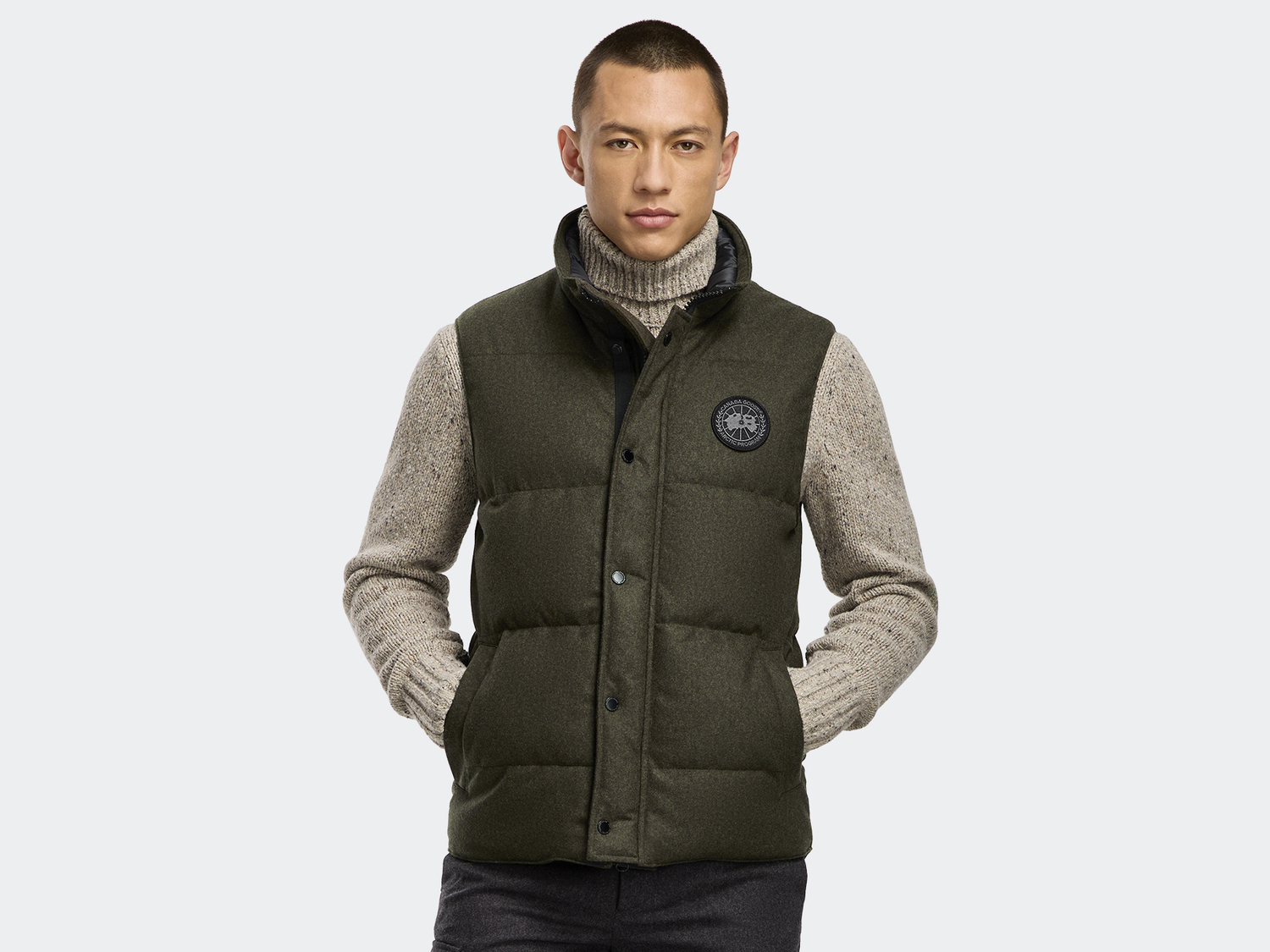 

Жилет Canada Goose Garson Wool, Military Green Melange