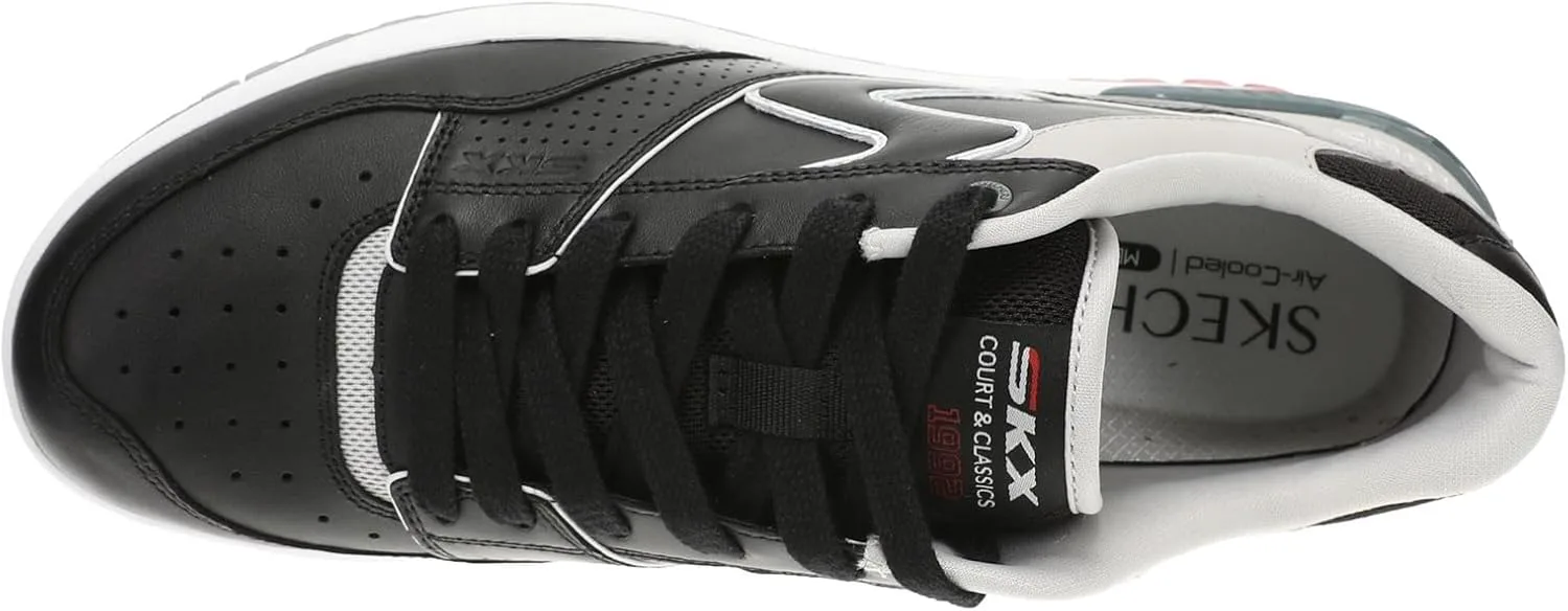 Мужские кроссовки Skechers Court & Classics, размер S-1992, черный/красный — фото 2