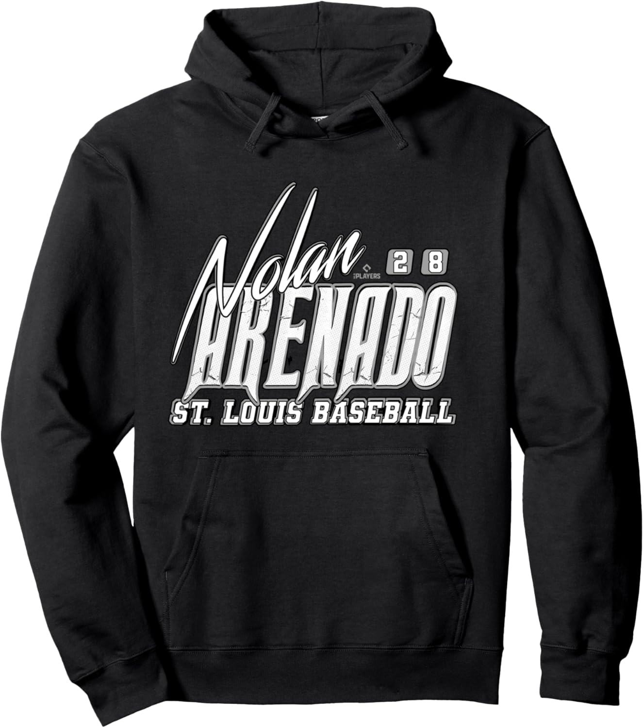 

Толстовка с надписью «Nolan Arenado St. Louis Baseball Rock MLBPA» Ryno Sports, черный