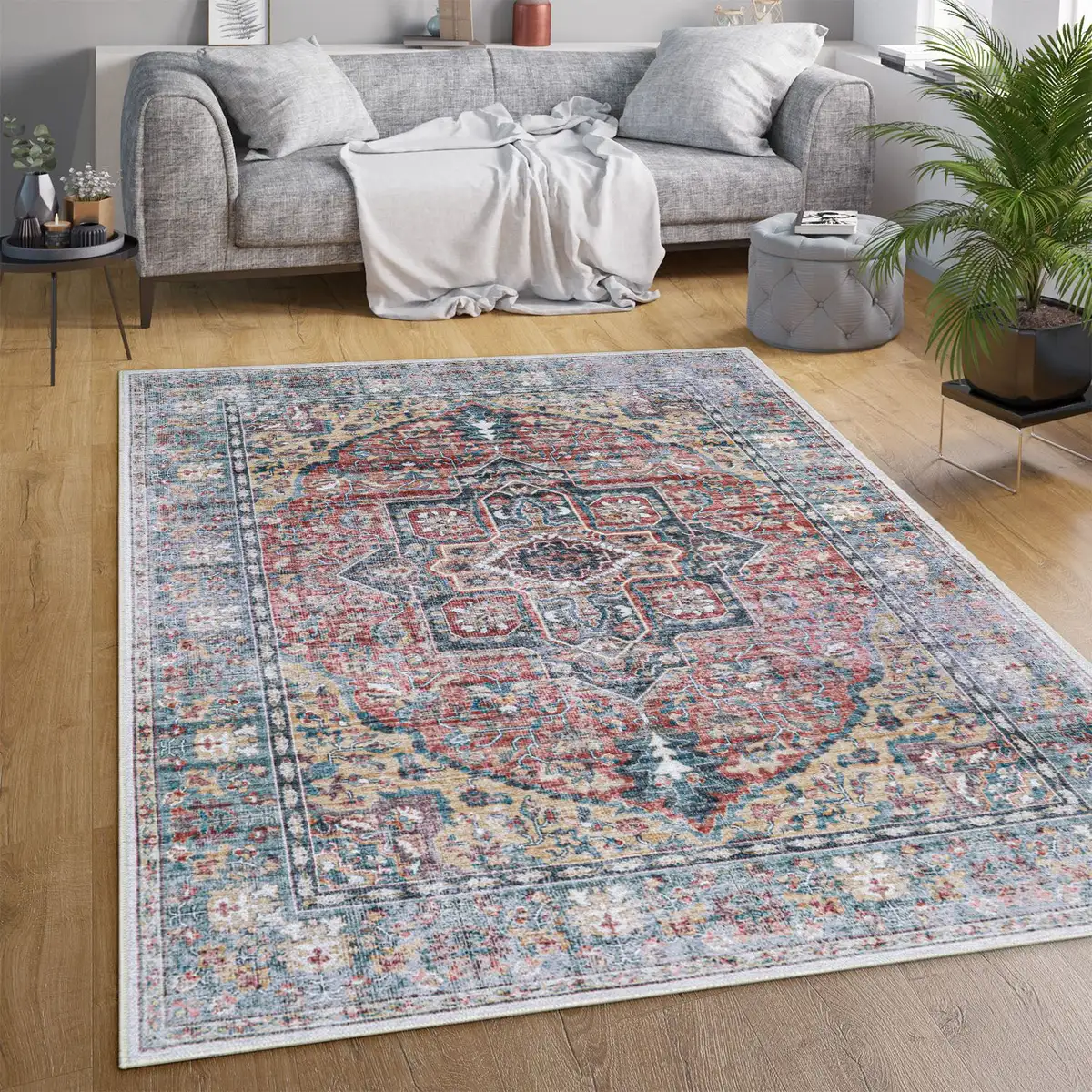 

Ковер Paco Home "Lyon 334", прямоугольный, короткий ворс, восточный стиль, винтажный дизайн, можно стирать 140х200 см, цвет mehrfarbig