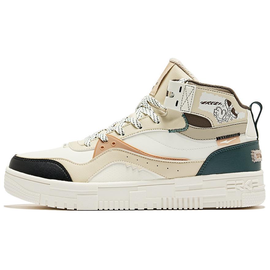 

Erke Антискользящие износостойкие мужские низкие кэжуал кроссовки бело-серые - цвет слоновая кость/лосиный коричневый, цвет Ivory White/Elk Brown