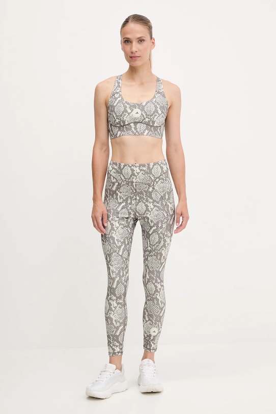 Спортивный бюстгальтер Power Impact Adidas By Stella Mccartney, бежевый — фото 2
