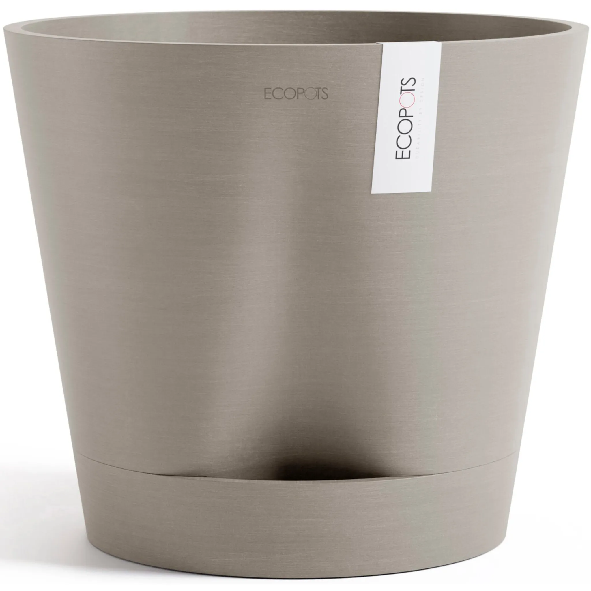 

Цветочный горшок ECOPOTS «Venice 2 40 Taupe», для использования в помещении, серо-коричневый