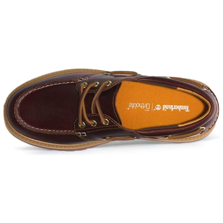 Туфли женские повседневные Women's Casual Shoes Women's Palm Tree Timberland, бордовый/красный — фото 4