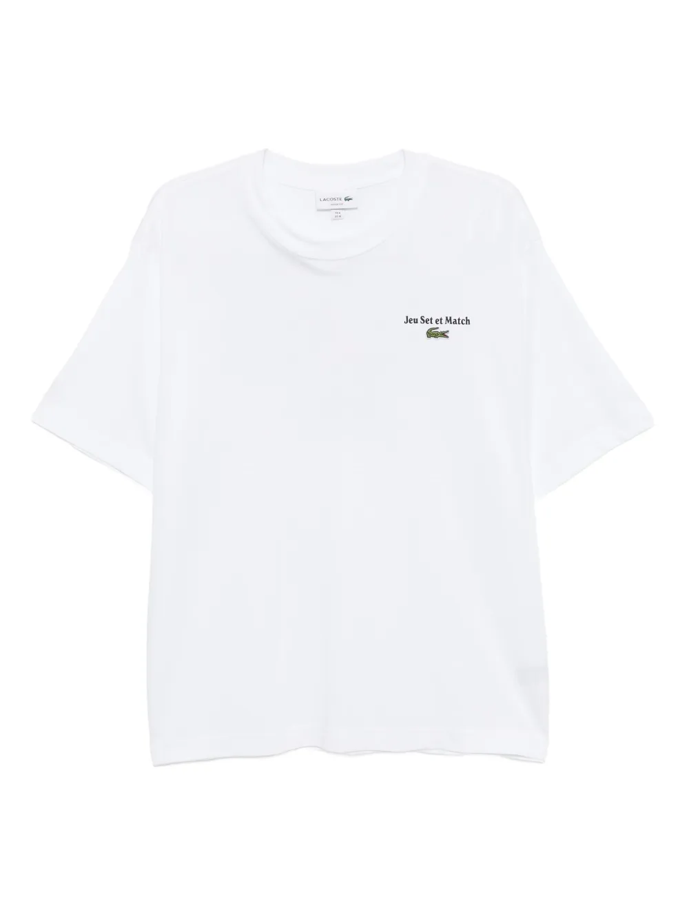 

Футболка из джерси с принтом Lacoste, белый