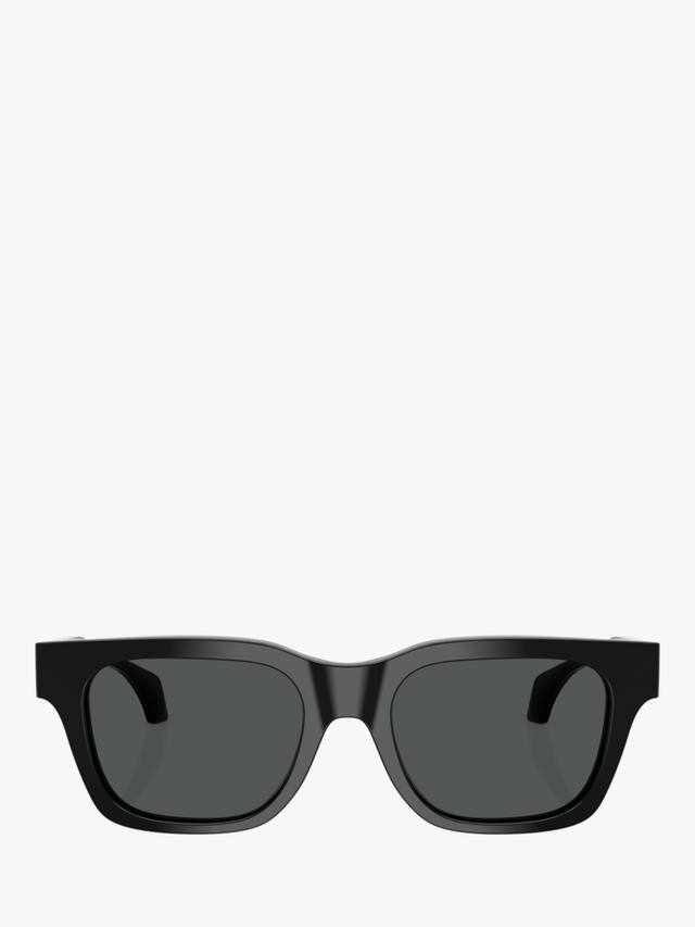 Мужские квадратные солнцезащитные очки ve4486 Versace, цвет Black/Grey — фото 2