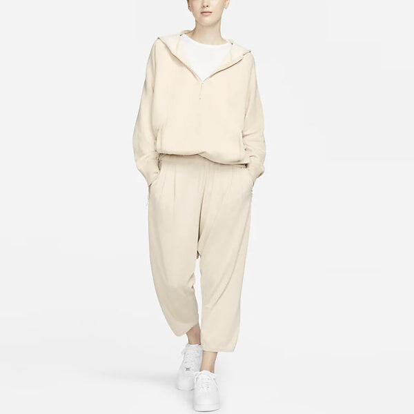 Свитер solid color knit hoodie yellow Nike, желтый — фото 3